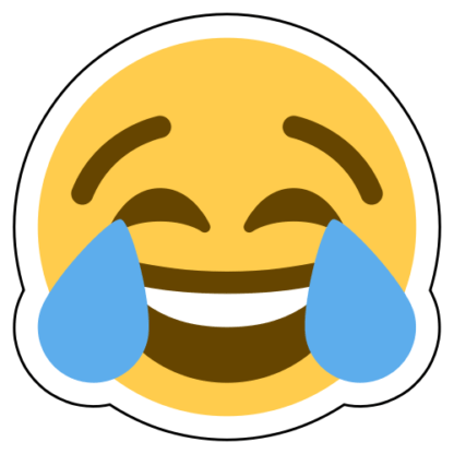 Face With Tears Of Joy Emoji Sticker